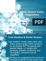 Winter Season Safety Suggestions: At-Risk Citizens Guide For Basic Safety and Health