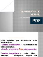 Transitividade Verbal