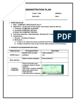 DEMONSTRATION PLAN Ankit