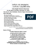 Celtic Prayer Anglo Saxon Nov 15, 2020