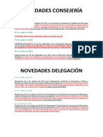 Novedades Consejería