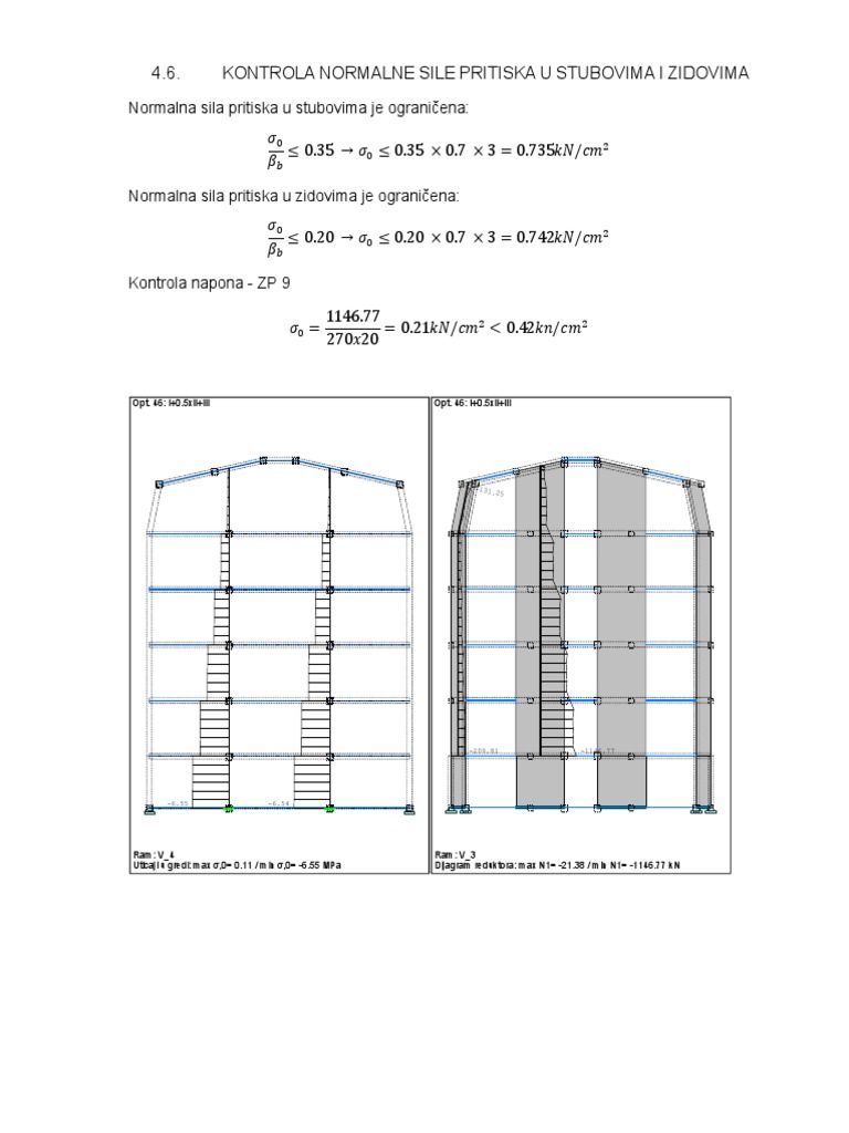 Normalna Sila U Stubovima | PDF