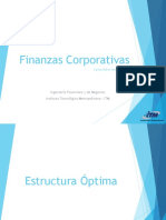 FCA Finanzas Corporativas ITM - Estructura Óptima PDF