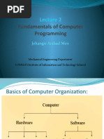 Fundamentals of Computer Programming: Jehangir Arshad Meo