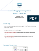 PE301 Well Logging and Interpretation: Lecture 5 - Density Log