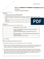 Database Programming With SQL 12-2: Updating Column Values and Deleting Rows Practice Activities