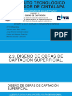U2_2.3 DISEO DE OBRAS DE CAPCION SUPERFICIAL_ CARLOS JAIR MARQUEZ TOLENTINO