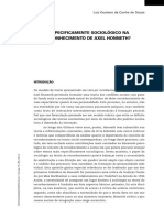 Souza 2012 O quê há de especificamente sociológico na teoria do reconhecimento de Axel Honneth