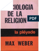 Weber, Max - SOCIOLOGÍA DE LA RELIGIÓN