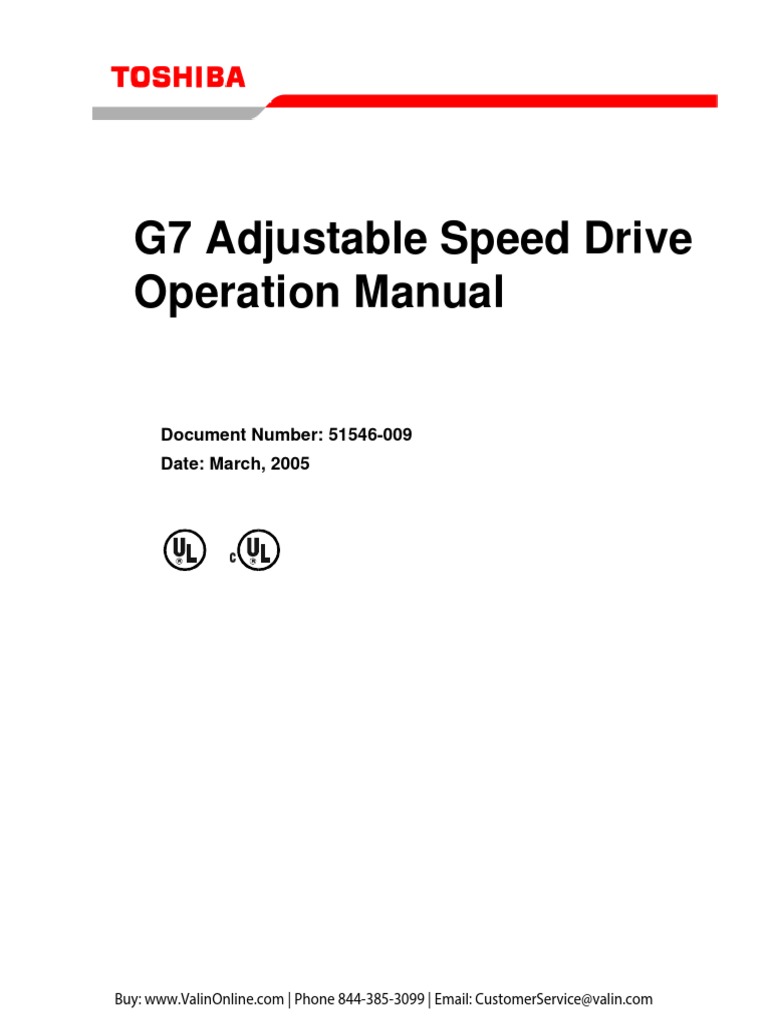 Toshiba g7 Operation Manual PDF PDF Electrical Wiring