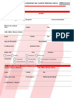 FICHA REGISTRO DEL CLIENTE PERSONA FISICA (CONOZCA SU CLIENTE) Formulario Cerdificado