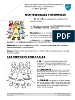 Las Virtudes Teologales y Cardinales Clase 3º Grado PDF