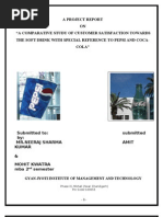 Download A PROJECT REPORT PEPSI VS COCA COLA by sharma_bigamit_sharma SN48391213 doc pdf