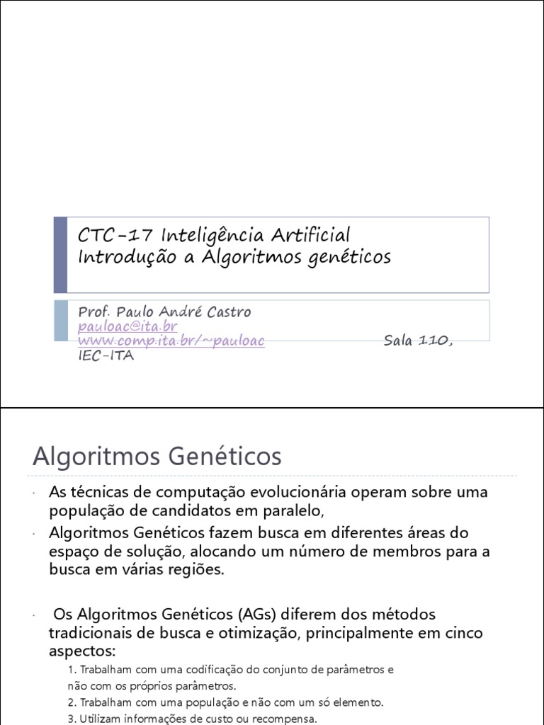 O problema das N rainhas: Solução utilizando Algoritmos Genéticos