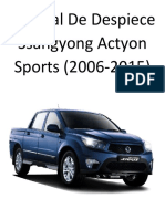 Ssangyong Actyon (2006-2017) Manual de Despiece