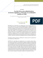 La Notificación de Los Actos Administrativos de Efectos Singulares y El Derecho A La Certidumbre Jurídica en Chile