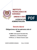 Obligaciones de Los Patrones Ante El Imms PDF