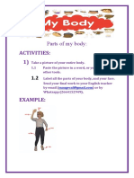 Activities: 1) : Parts of My Body