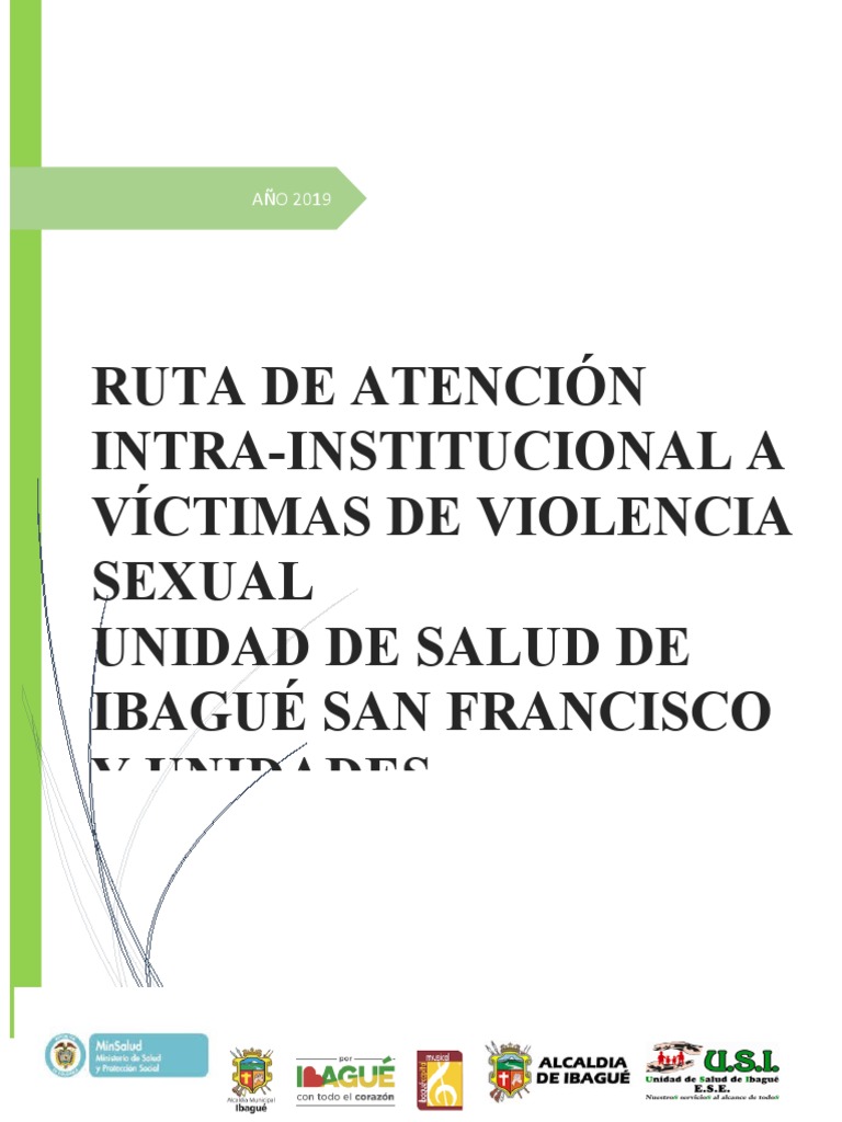 Ruta de Atención a Víctimas de Violencia Sexual | PDF | Psicoterapia ...