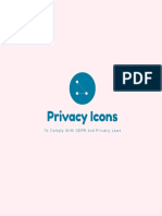 PRIVACY ICONS. ENGLISH/SPANISH