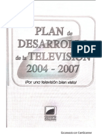 Plan de Desarrollo de La Televisión 2004-2007