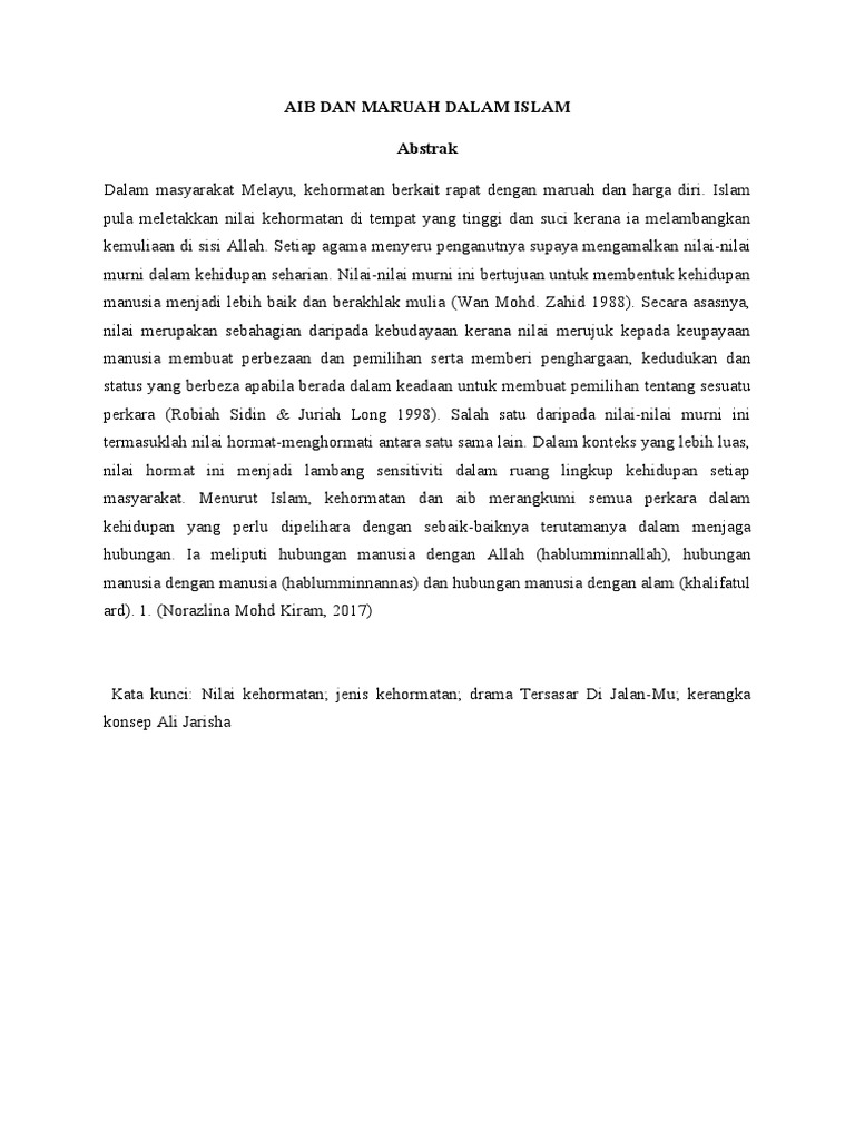 Pengenalan Aib Dan Maruah 2 Pdf