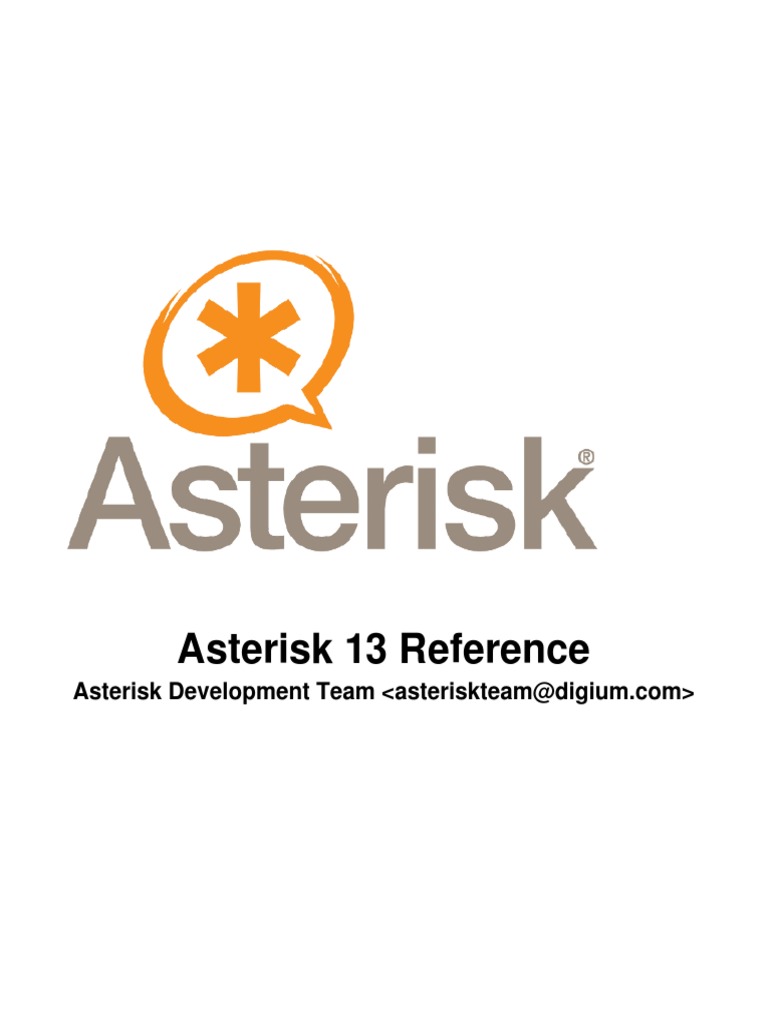 Asterisk 13 Command Reference Guide | PDF | Areas Of Computer Science ...