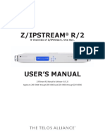 Telos Alliance ZIPStream R2 Processing Encoding Manual