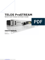 Telos Prostream: User'S Manual