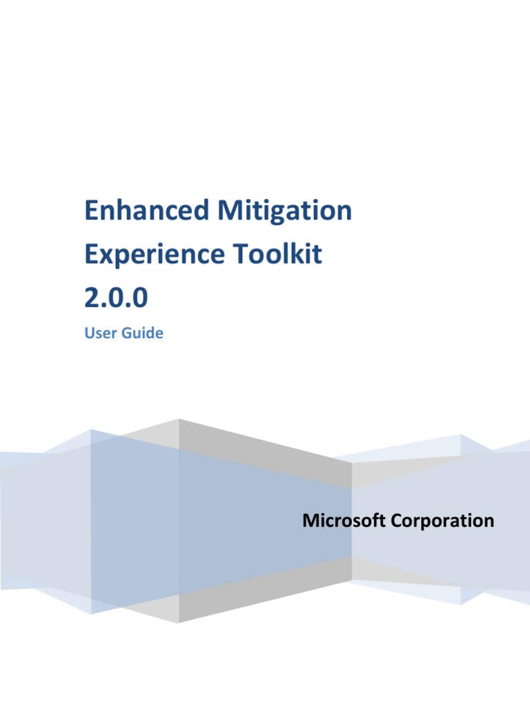 Enhanced Mitigation Experience Toolkit 2.0.0 User Guide PDF