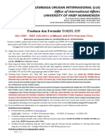 Updated TOEFL ITP Form