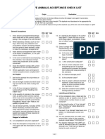 Iata Live Animals Acceptance Check List: General Acceptance Yes No N/A Yes No N/A