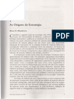 As Origens Da Estratégias - Henderson (1989)