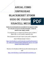 Manual Como Configurar Blackberry Storm 9530 de Verizon A Iusacell Mexico