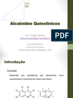 12 - Alcaloides Quinolínicos