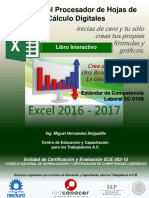 Manual de Capacitacion Manejo Del Procesador de Hojas de Calculo EC 0108-VER EXCEL 2017