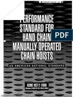 ASME HST 2 (99) Performance Standard for Hand Chain Manually Operated Chain Hoists.pdf