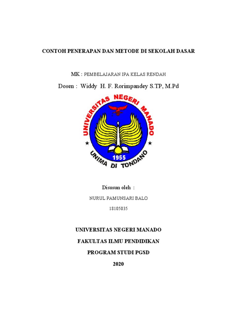 Contoh Penerapan Pendekatan & Metode Ipa Di SD | PDF