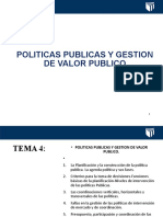 Políticas públicas y gestión del valor público