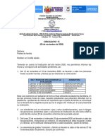 Circular 015 Examenes e Instrucciones Finales PDF