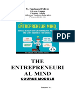 THE Entrepreneuri Al Mind: Course Module
