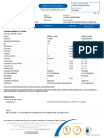 Informe de Resultados: Exámen Resultado Unidades Intervalos Biológicos de Referencia