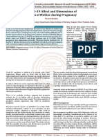 COVID 19 Affect and Dimensions of Health of Mother During Pregnancy