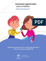 Orientaciones Generales para La Familia Educación Especial