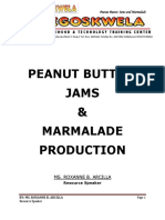 Peanut Butter, Jams & Marmalade Production: Ms. Roxanne B. Arcilla