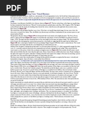 Illusions and extra sensory perception
