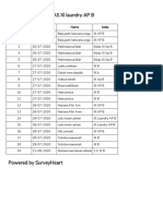 Daftar Hadir Kelas Xi Laundry Ap B