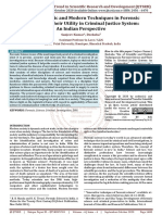 Use of Scientific and Modern Techniques in Forensic Science and Their Utility in Criminal Justice System An Indian Perspective