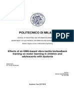 Effects of An EMG-based Vibro-Tactile Biofeedback Training On Motor Learning in Children and Adolescents With Dystonia