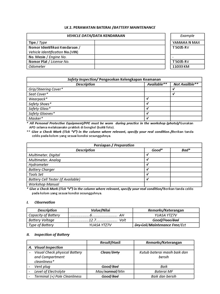 Battery Maintenance and Inspection Guide | PDF | Battery Charger ...